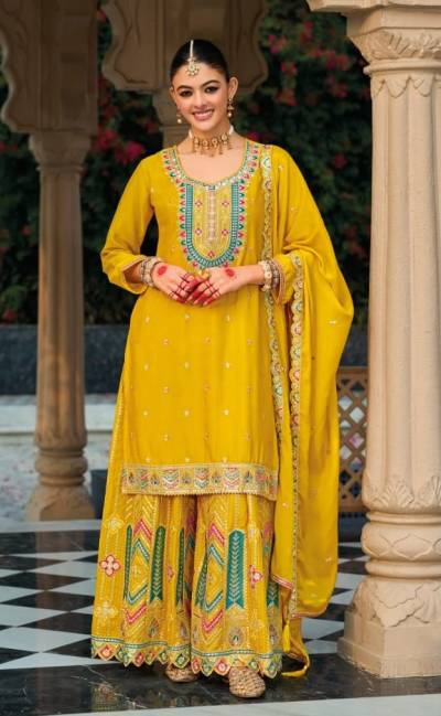 MOHINI BY OM SAI DESIGNER CHINON SALWAR SUIT WHOLESALER IN INDIA